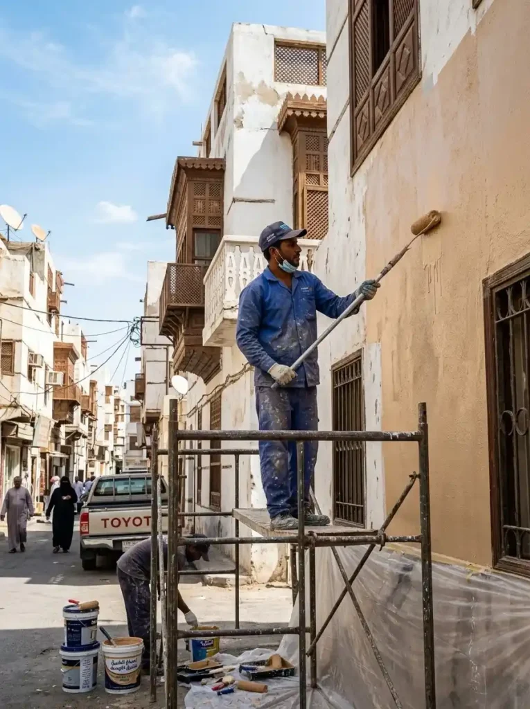 دهان المنازل في جدة