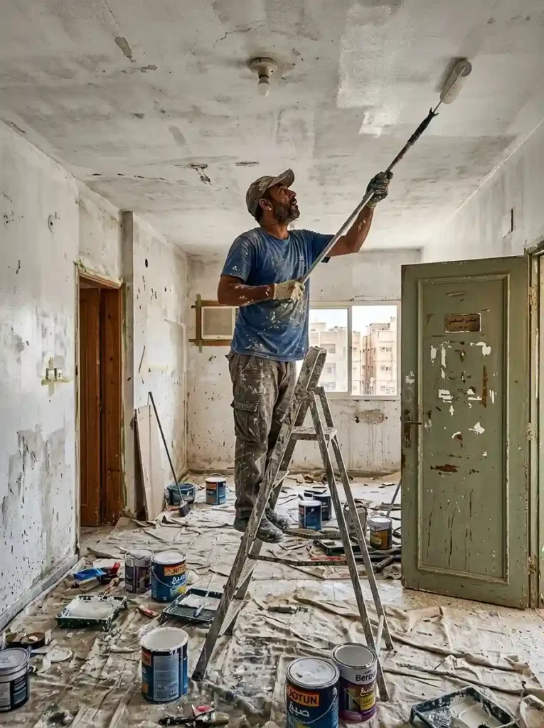 طلاء الجدران والأسقف والأبواب في جدة